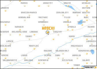map of Wrocki