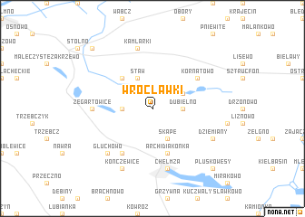 map of Wrocławki