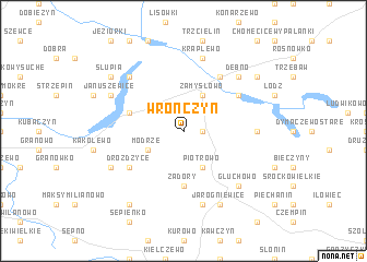 map of Wronczyn
