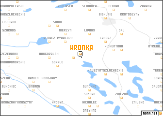 map of Wronka