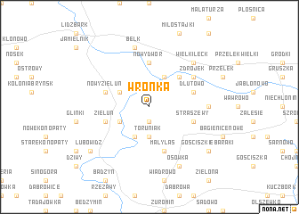 map of Wronka