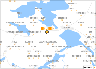 map of Wronka