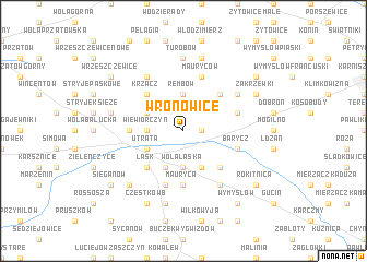 map of Wronowice