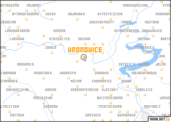 map of Wronowice