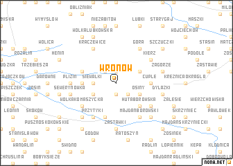 map of Wronów