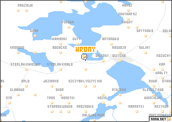 map of Wrony