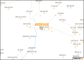 map of Wropuke