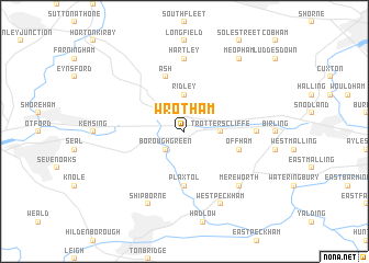 map of Wrotham