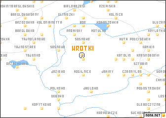 map of Wrotki