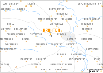 map of Wroxton