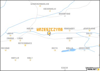 map of Wrzeszczyna