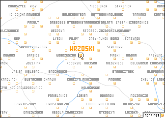 map of Wrzoski