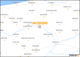 map of Wrzosowo