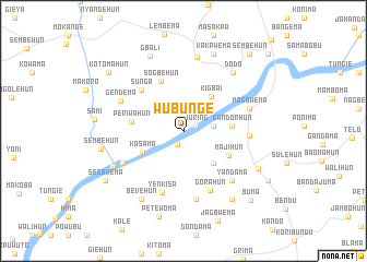 map of Wubunge