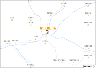 map of Wucheng