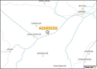 map of Wudaogou