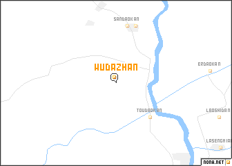 map of Wudazhan