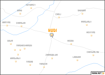 map of Wudi