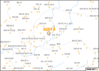 map of Wuefa