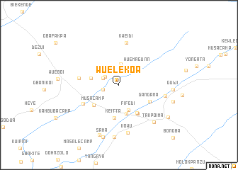 map of Wuelekoa