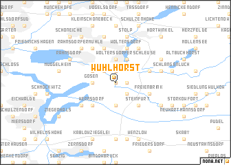 map of Wuhlhorst