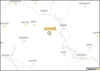 map of Wuhua