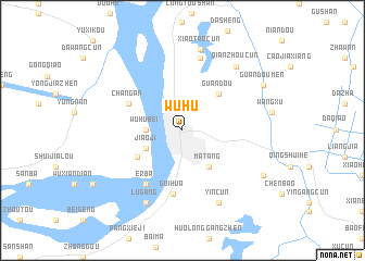 map of Wuhu