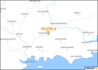 map of Wujialu