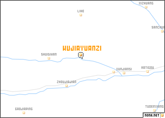 map of Wujiayuanzi