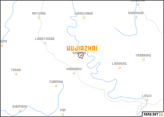 map of Wujiazhai