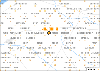 map of Wujówka