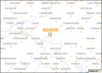 map of Wujskie