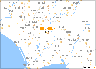 map of Wulakor