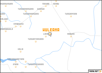 map of Wuleama