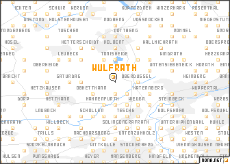 map of Wülfrath