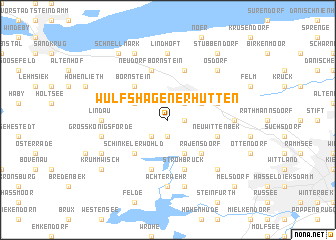 map of Wulfshagenerhütten