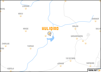 map of Wuliqiao