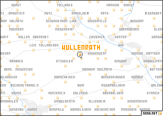 map of Wüllenrath