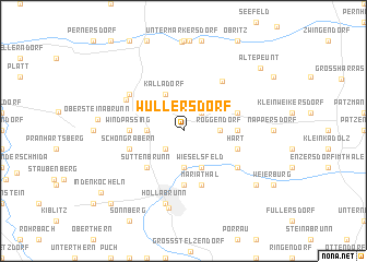 map of Wullersdorf