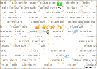 map of Wulmersreuth