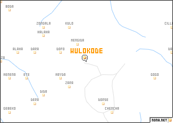 map of Wulo Kode