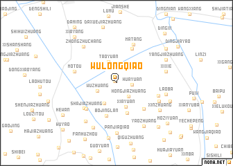 map of Wulongqiao