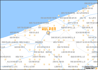 map of Wulpen