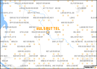 map of Wulsbüttel