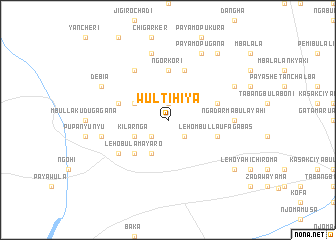 map of Wultihiya