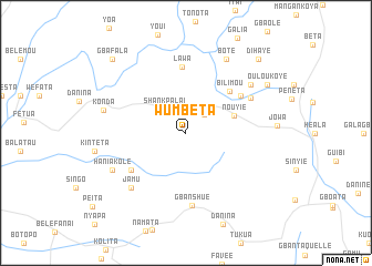 map of Wumbeta