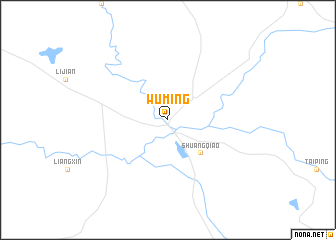 map of Wuming