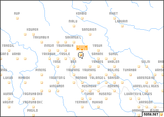 map of Wum