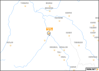 map of Wum