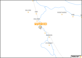 map of Wunakei